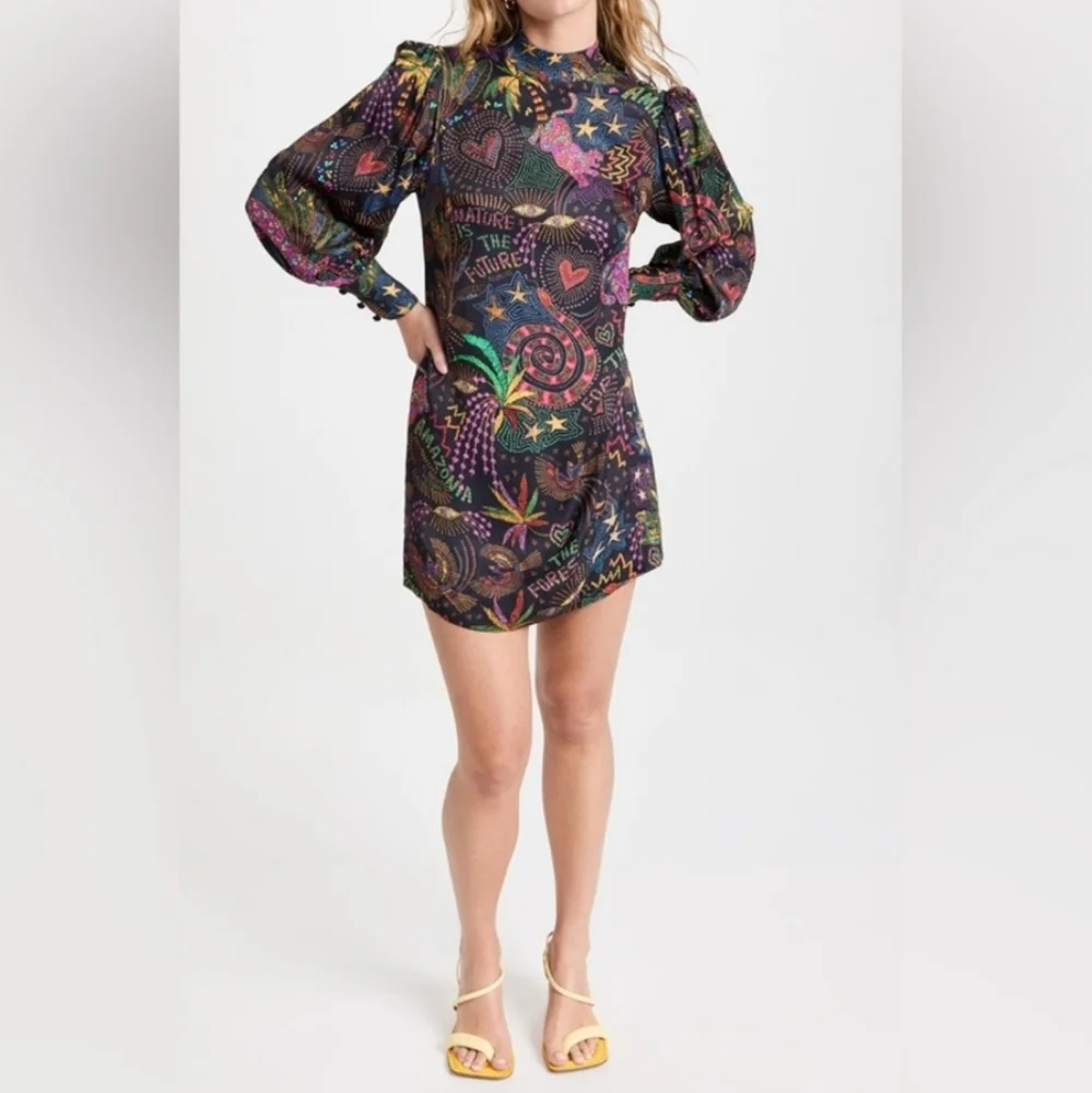 Farm Rio Amazonia Mini Dress - Picture 8 of 16